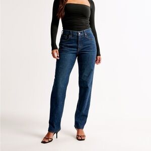 Abercrombie The 90s Straight Curve Love Jean
